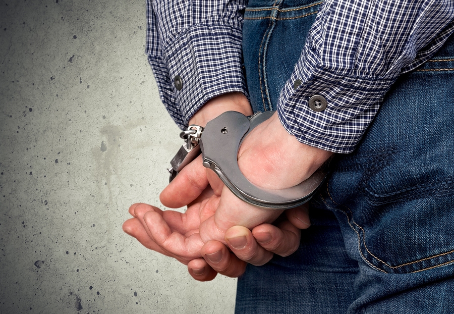 Busted handcuffs arrest arrested for DUI in north dakota for the crime