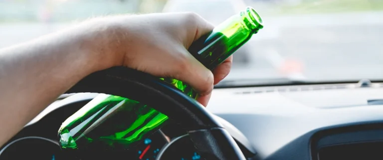 Person Driving while drinking